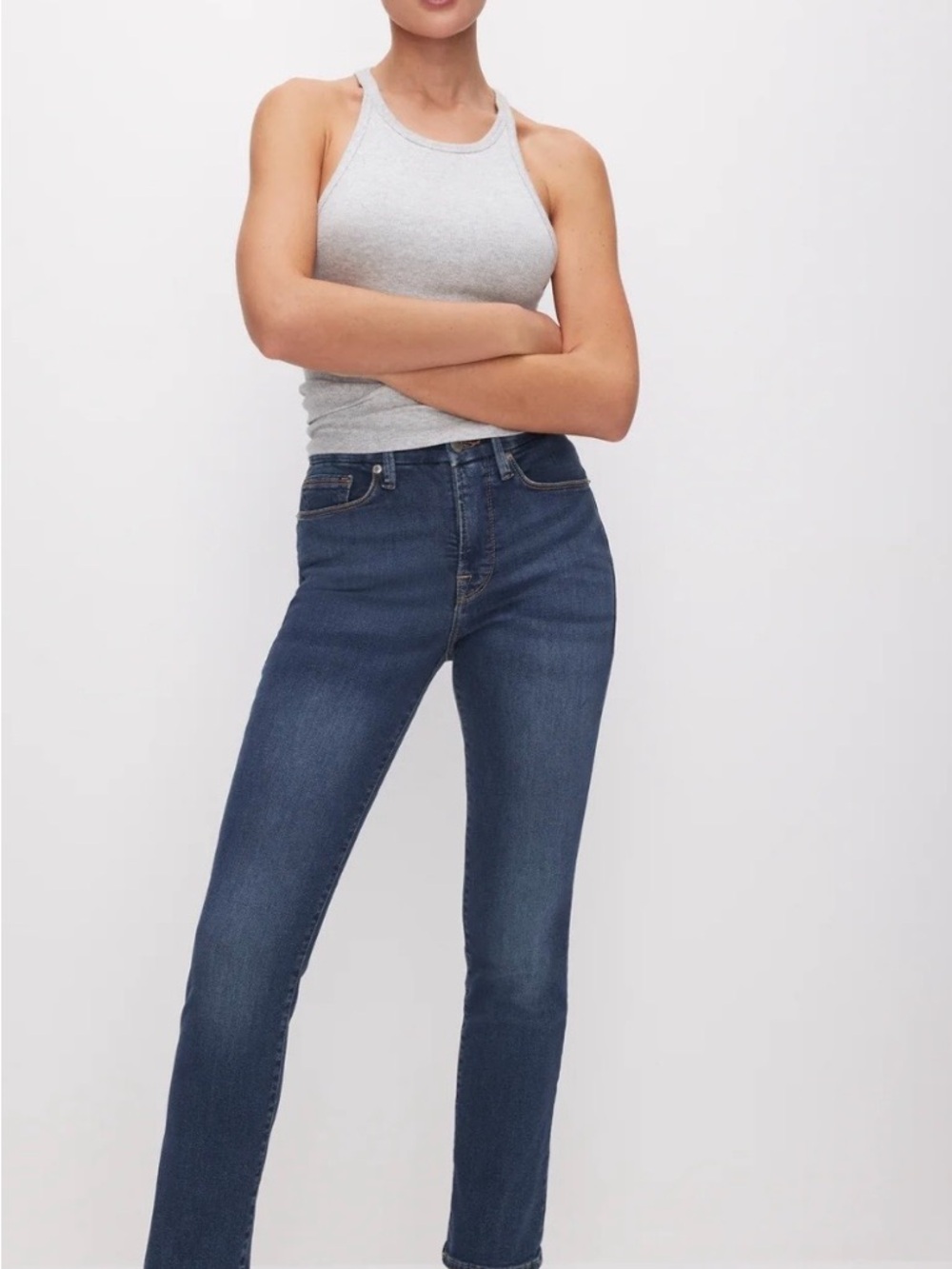 Good American NWT Good Legs Straight Jeans ladies size 15